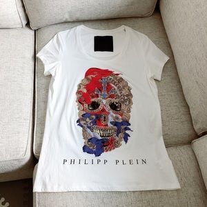 Philipp Plein - shining bling skull T-shirt